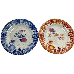 2 Pioneer Woman 6"‎ Appetizer Woodland Whimsy Plate Joyful  Kindness